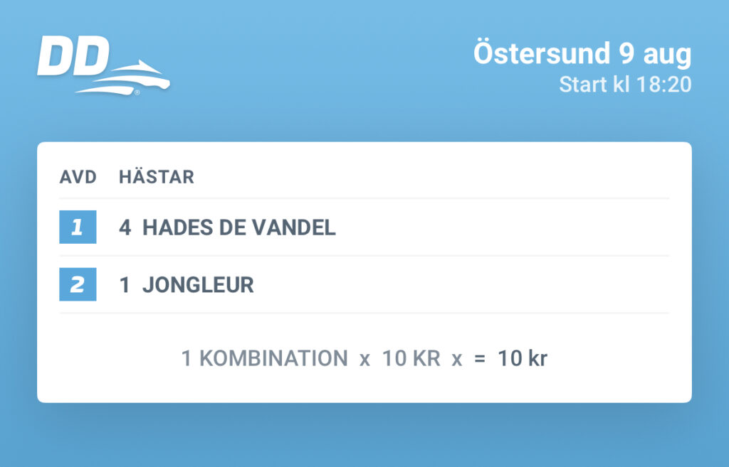 Bosse Eklöfs tips till Dagens Dubbel lördag