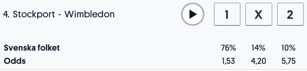 Stryktipset Stockport